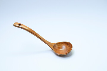 wooden spoon isolated on white