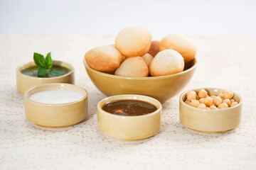 Pani Puri or Golgappe or Panipuri,  Indian Chaat