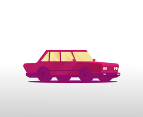 Obraz na płótnie Canvas Vector illustration of a old car