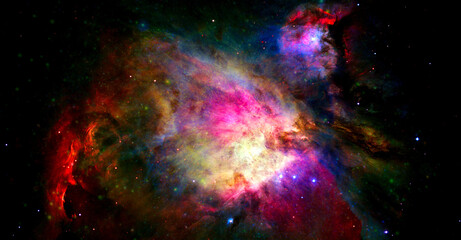 Galactic background. Elements of this image furnished by NASA