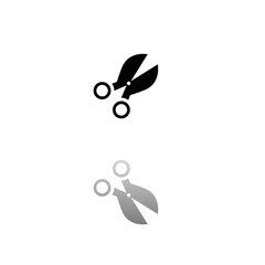 Obraz premium Scissors icon flat