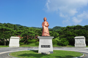 Birthplace of Nongae in Jangsu-gun, South Korea.