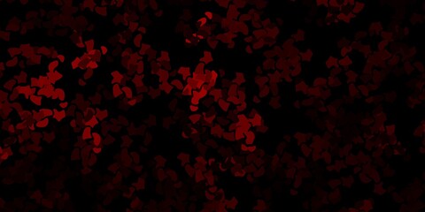 Dark red vector template with abstract forms.