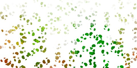 Light green, yellow vector template with abstract forms.