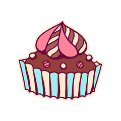 Illustration of sweet cake.