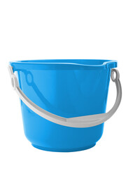 dark blue bucket for kitchen and garden