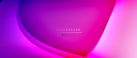 Fluid gradient waves with shadow lines and glowing light effect, modern flowing motion abstract background for cover, placards, poster, banner or flyer