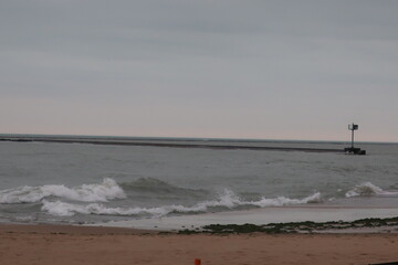 Beach and tide in Chicago