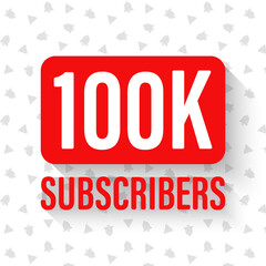 Concept subscribers celebration background. template for web.