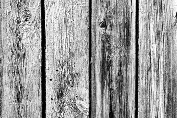 Wooden texture of grey color with scratches and cracks