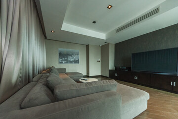 Modern bright flat interior design