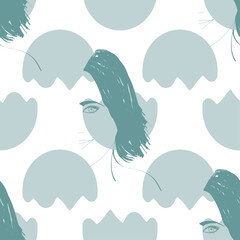 Vector seamless pattern. Abstract background. Decorative texture for textile, fabric, stationery, web design