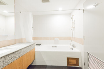 Naklejka na ściany i meble white toilet clean and simple bathroom