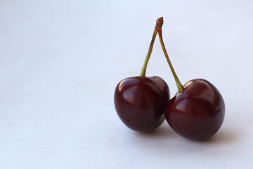Cherry isolated on white background
