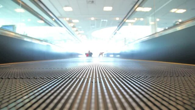 Airport moving walkway