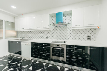 Modern, bright, clean, kitchen interior 