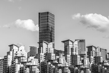 Skyline in London during lockdown