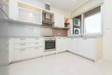 Modern, bright, clean, kitchen interior 