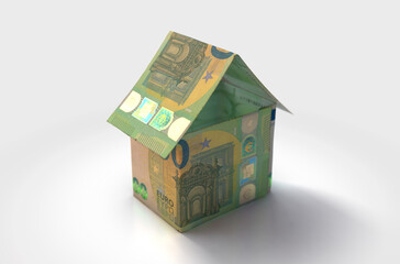 Euro Bank Notes House