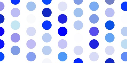 Light pink, blue vector layout with circle shapes.