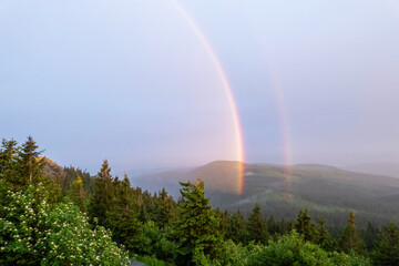 Regenbogen über dem Bayerwald