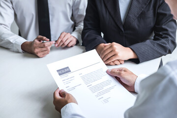 Committee listen to candidate answers explaining about his profile