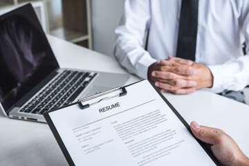 Committee listen to candidate answers explaining about his profile