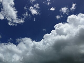 blue sky with clouds