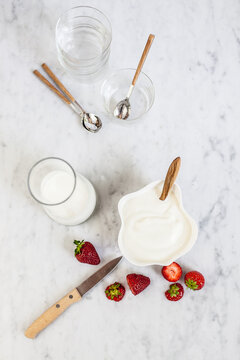 Strawberry pannacotta