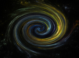 Spiral Galaxy. Outer Space background. Starry sky background.