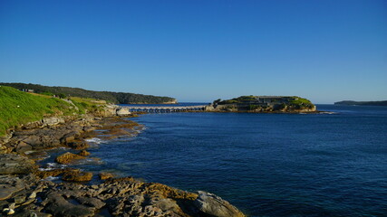 The rocks in the Botany Bay beach, Sydney, Australia