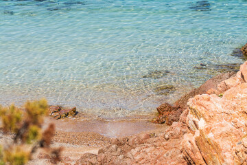 transparent sea in Capo Coda Cavallo