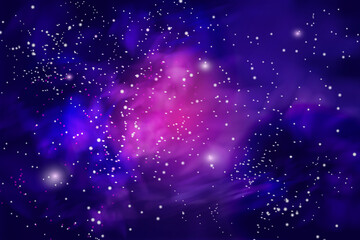 Fototapeta premium Vector illustration of the infinite universe and Milky Way. Abstract barred spiral,Space exploring,sparkling dust.Space dark concept.