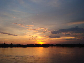 Sunset on the lake