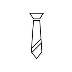 Tie Icon Vector Illustration in Trendy Flat Design