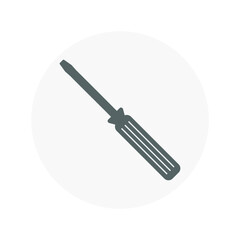 Screwdriver icon, logo isolated on white background. eps 10