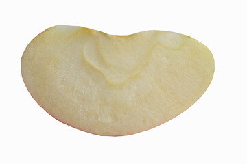 slice apple isolated on white background