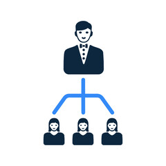 Hierarchy icon design / vector graphics