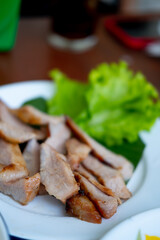 Charcoal-boiled pork neck