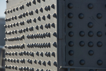 detail of the Hercilio Luz bridge, Florianopolis, Santa Catarina, Brazil