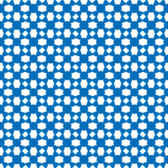 Vector seamless pattern texture background with geometric shapes, colored in blue, white colors.
