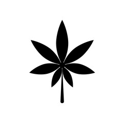 Hemp / Marijuana Leaf Icon Vector Logo Template Illustration Design