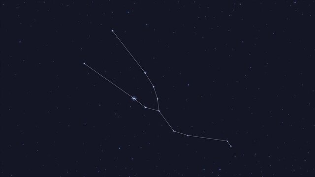 taurus zodiac, constellation with line in galaxy, group of star, horoscope sign