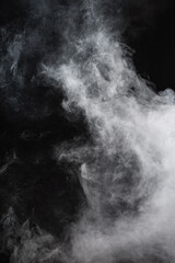 smoke on black background