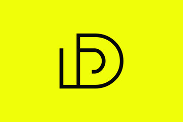 Professional Innovative Initial DP logo and PD logo. Letter DP PD Minimal elegant Monogram. Premium Business Artistic Alphabet symbol and sign 