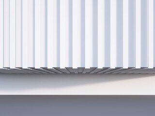 3d rendering of modern minimal architecture facade