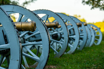 Old cannons at Valley Forge National Park, PA