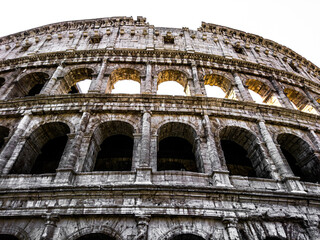 Fototapeta premium Ancient Roman Colosseum, Rome Italy, Travel Photography