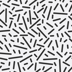 Monochrome strips geometric seamless pattern.
