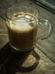 Hot coffee.